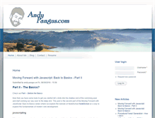 Tablet Screenshot of andypangus.com